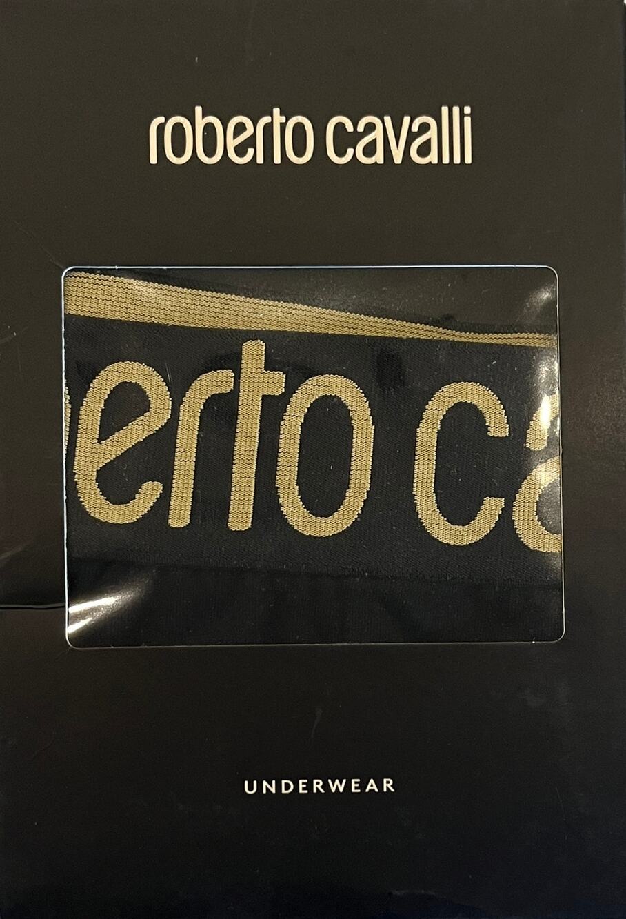 13-54 ROBERTO CAVALLI Men's NWT 95% Cotton Underwear Boxer Brief Trunks Large